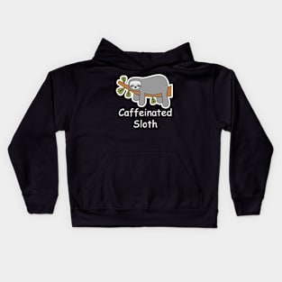 Caffeinated Sloth Kids Hoodie